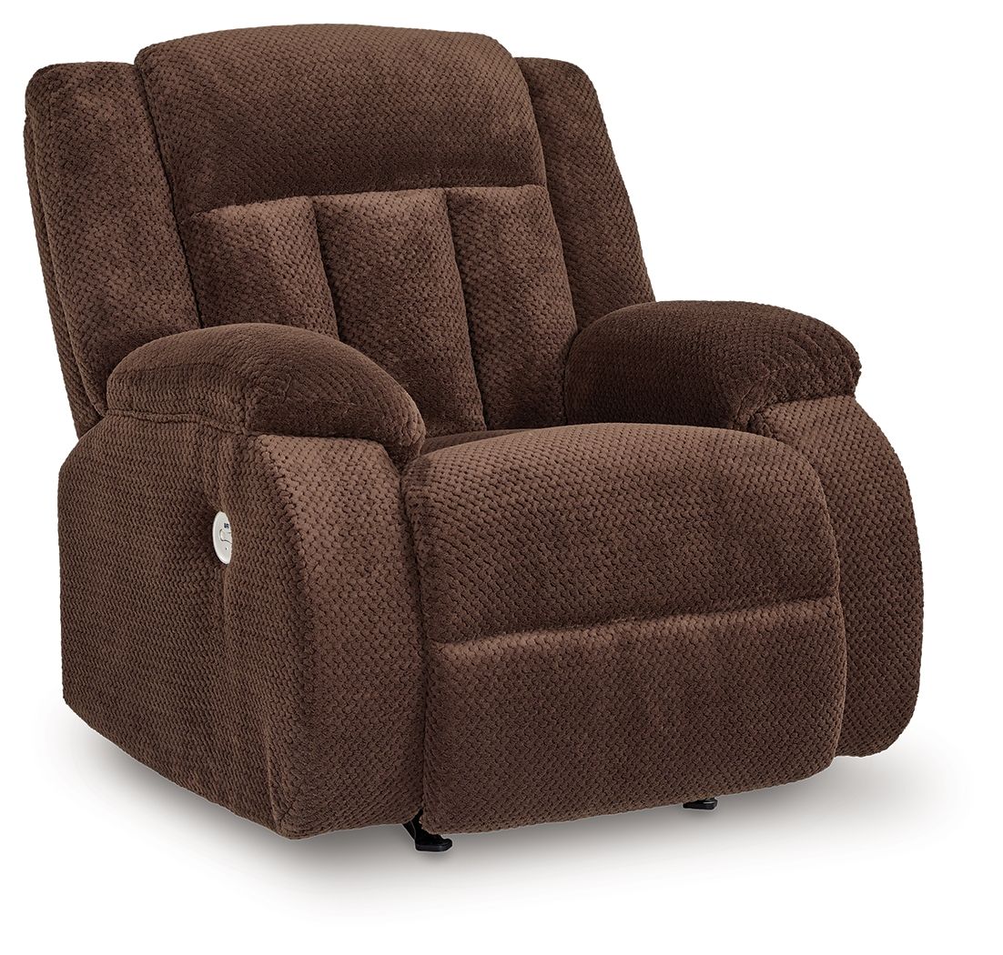 Free Wake - Power Rocker Recliner - Chocolate - Stylish Home Furniture
