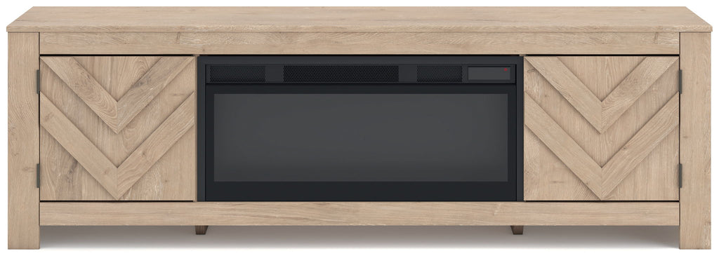 Cayboni - LG TV Stand With Fireplace Option - Stylish Home Furniture