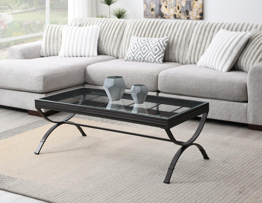 T287 - Coffee Table & 2 End Tables - Pepper - Stylish Home Furniture