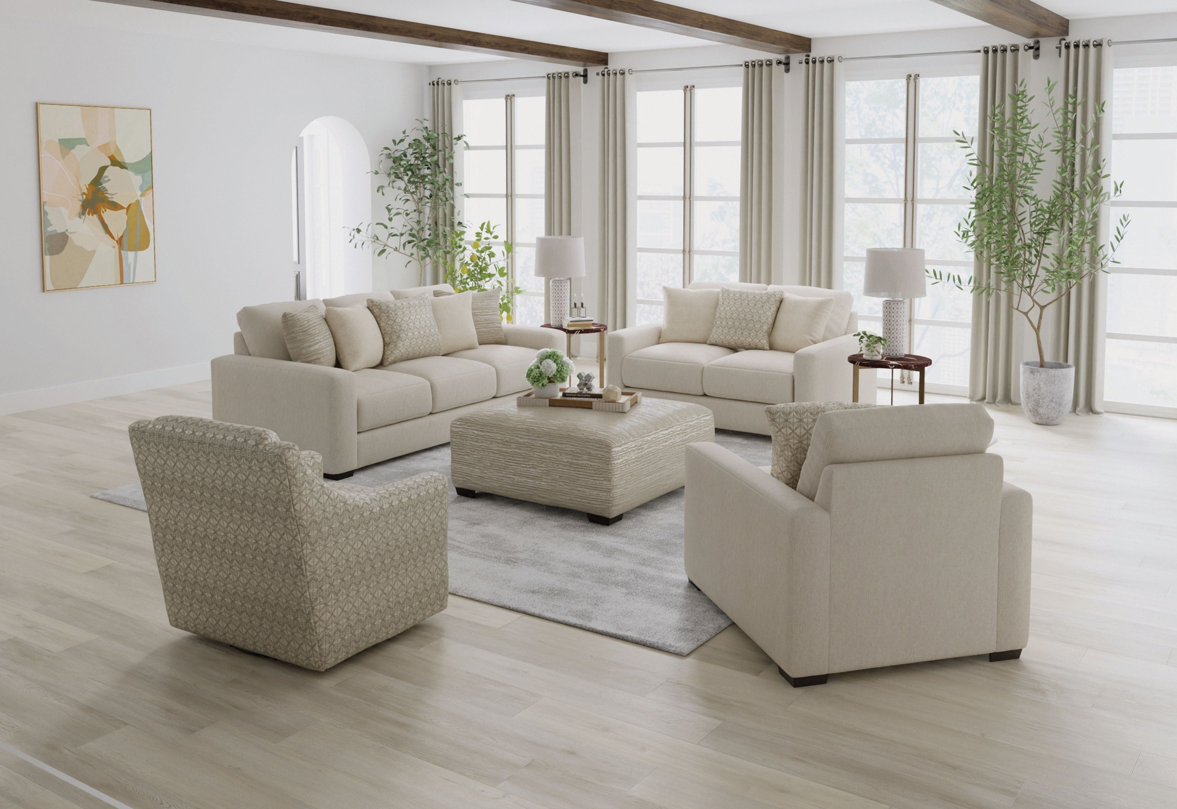 Hyde Park - Cocktail Ottoman - Stylish Home Furniture
