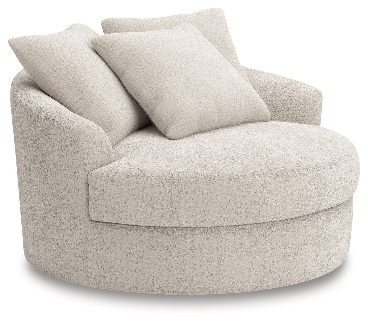 Cuddle Plush - Oversized Swivel Accent Chair - Arctic - Stylish Home Furniture