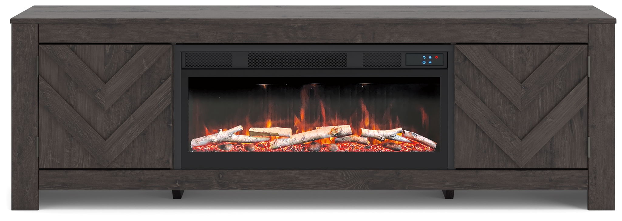 Cayboni - LG TV Stand With Fireplace Option - Stylish Home Furniture