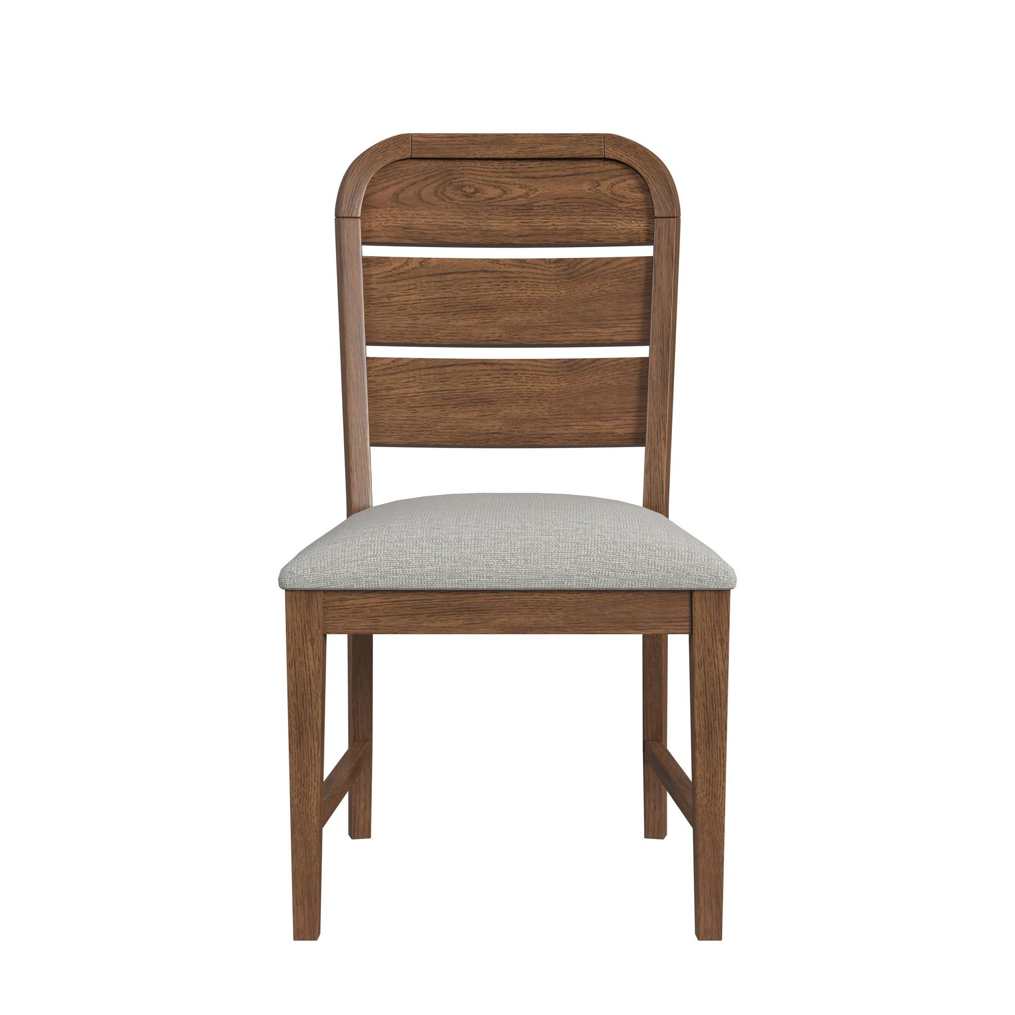 Glinda - Fabric Dining Side Chair (Set of 2) - Brown / Light Gray - Stylish Home Furniture