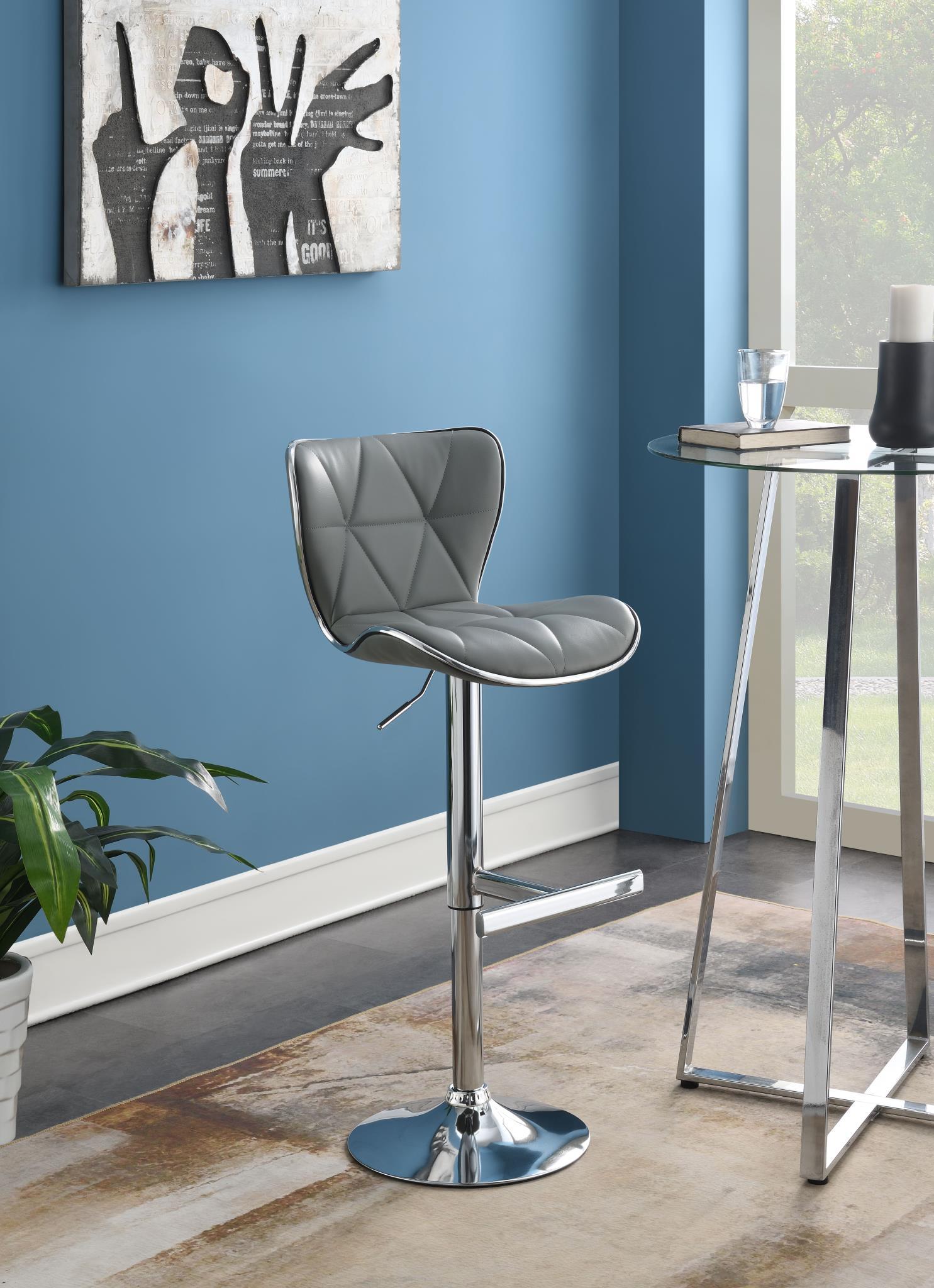 ST135 - Faux Leather Bar Stool (Set of 2) - Stylish Home Furniture