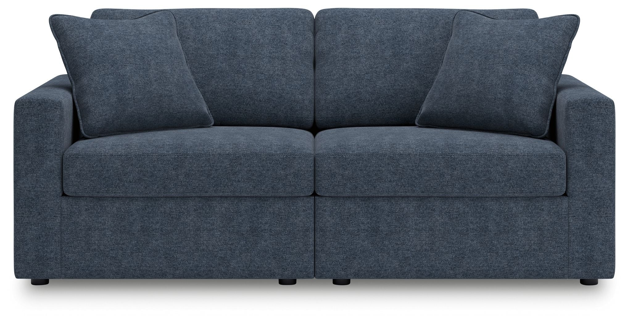 Modmax - 2-Piece Sectional Loveseat - Fabric - Ink - Stylish Home Furniture