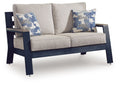 East Beach - Loveseat With Cushion - Blue - Stylish Home Furniture