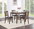 D231 - 5 Piece Dining Room Set (Dining Table With 4 Chairs) - Walnut - Stylish Home Furniture