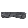 Redondo - Power 3 Piece Ssectional (2 Loveseats & Wedge) - Dark Gray - Stylish Home Furniture
