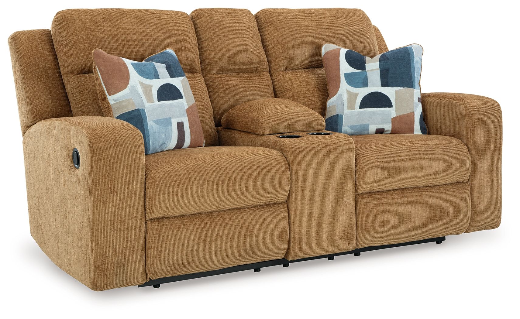 Kanlow - Dbl Reclining Loveseat With Console - Stylish Home Furniture