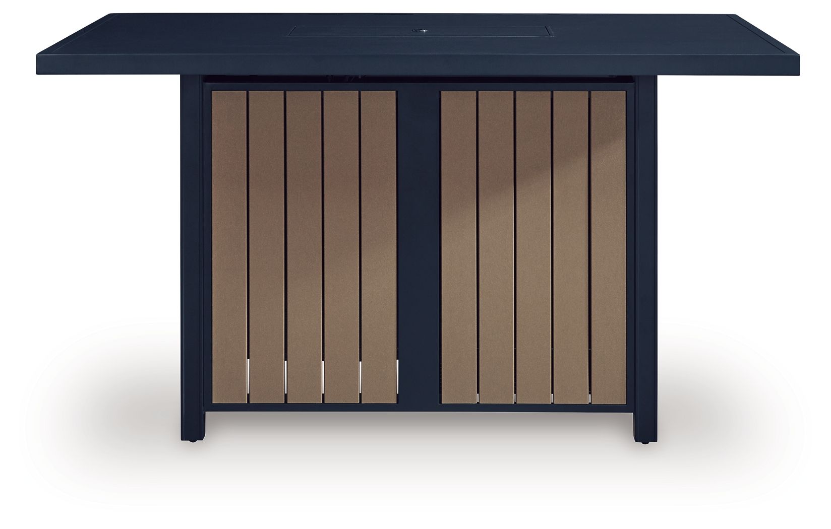 East Beach - Rectangular Bar Table With Fire Pit - Blue - Stylish Home Furniture
