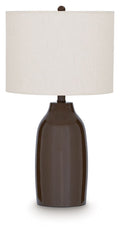 Jyler - Terracotta Table Lamp - Brown - Stylish Home Furniture