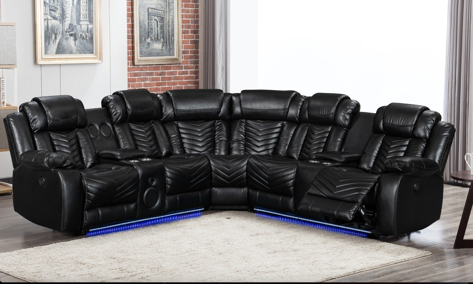 Power motion sectional - 3 seater - Stylish Home Furniture
