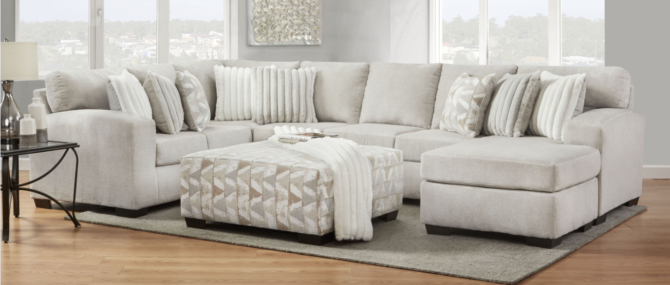 3-Piece U-Shape Sectional - Stylish Home Furniture