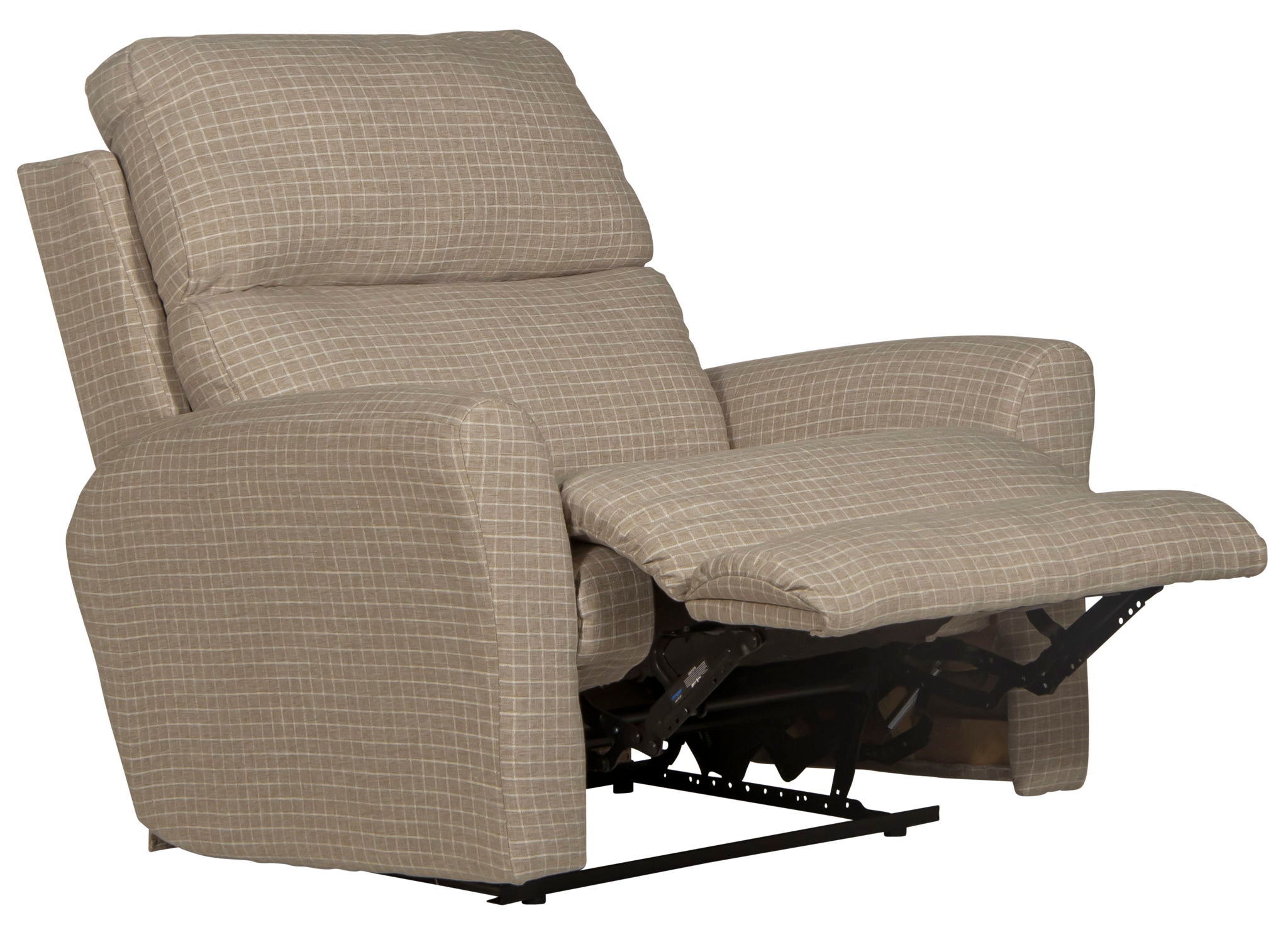 Justine - Lay Flat Extra Wide Recliner - Sandstone - Stylish Home Furniture