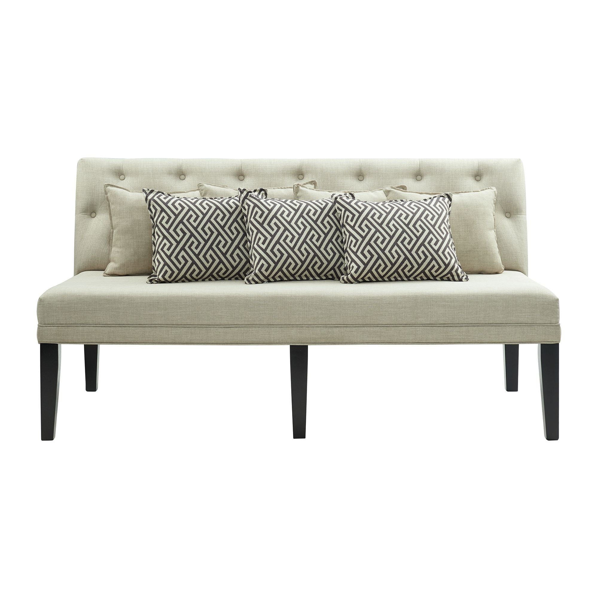 Maddox - Sofa With Seven Pillows - Beige - Stylish Home Furniture