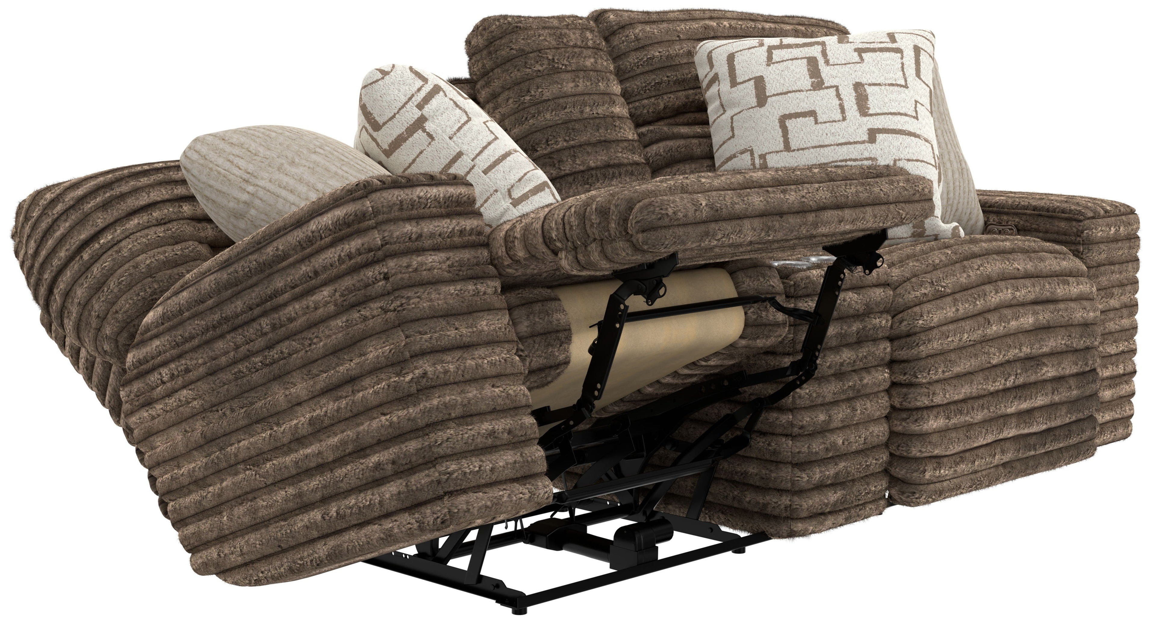 Lynx - Power Reclining Console Loveseat With Zero Gravity - Stylish Home Furniture