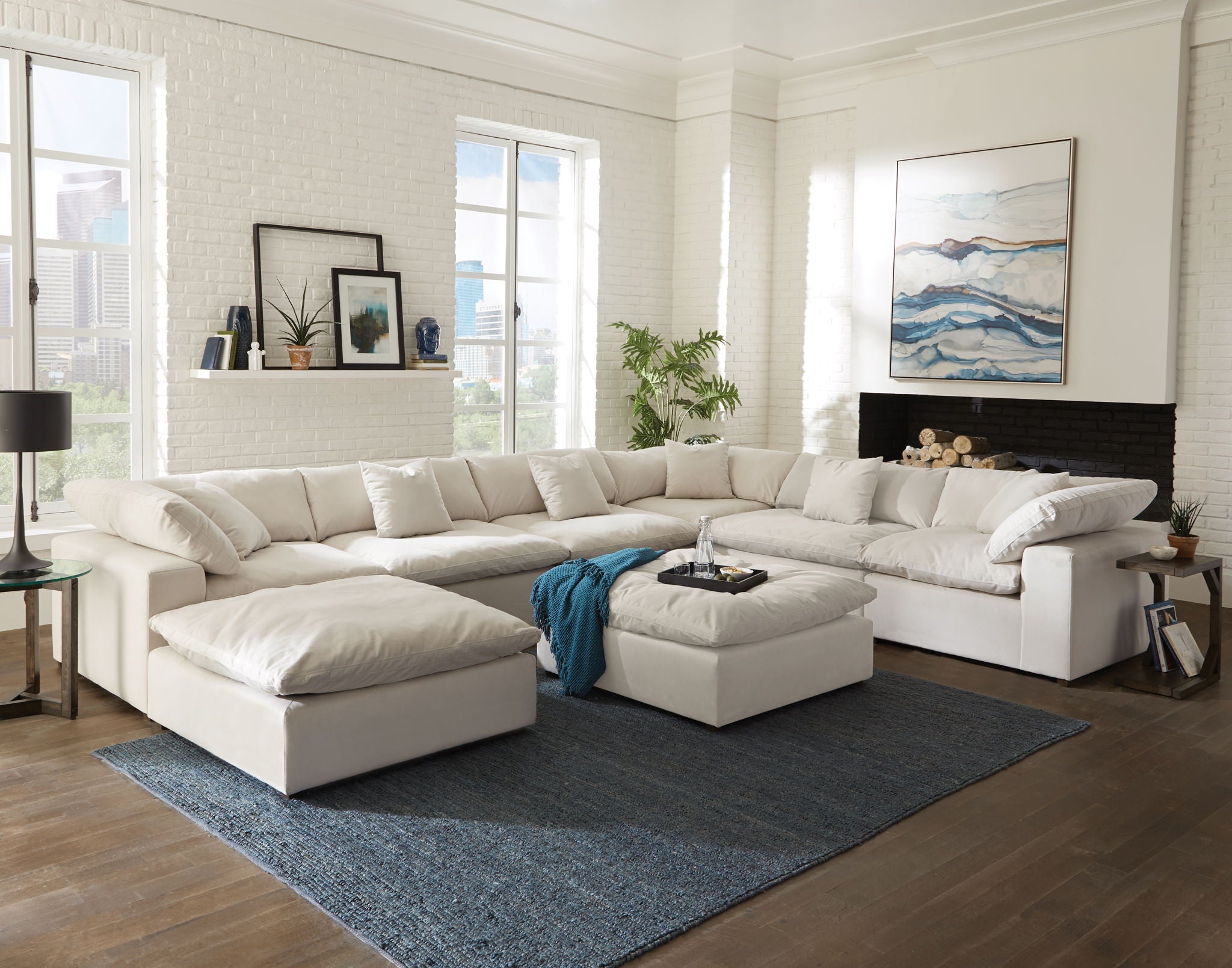 Posh - Modular Sectional And Ottoman - Stylish Home Furniture