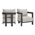 Playa - Chair (Set of 2) - Dark Gray / Beige - Stylish Home Furniture