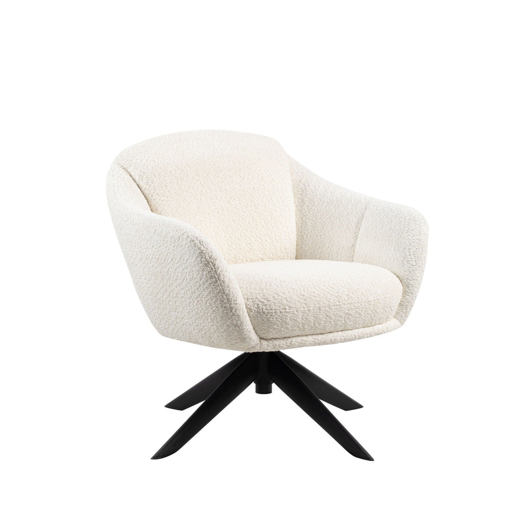 Fleming - Boucle Swivel Lounge Chair - Stylish Home Furniture