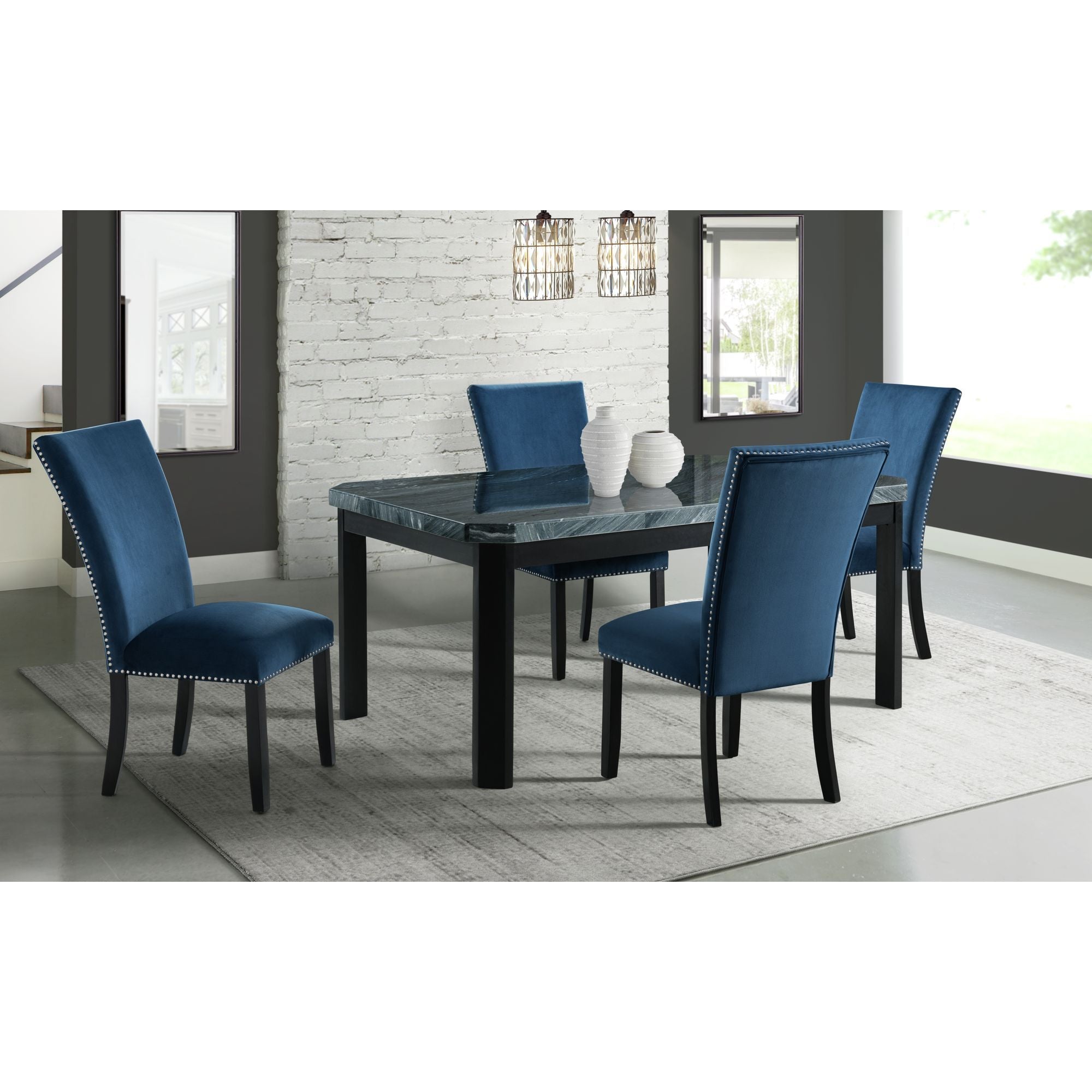 Francesca - Standard Height Dining Table - Gray
