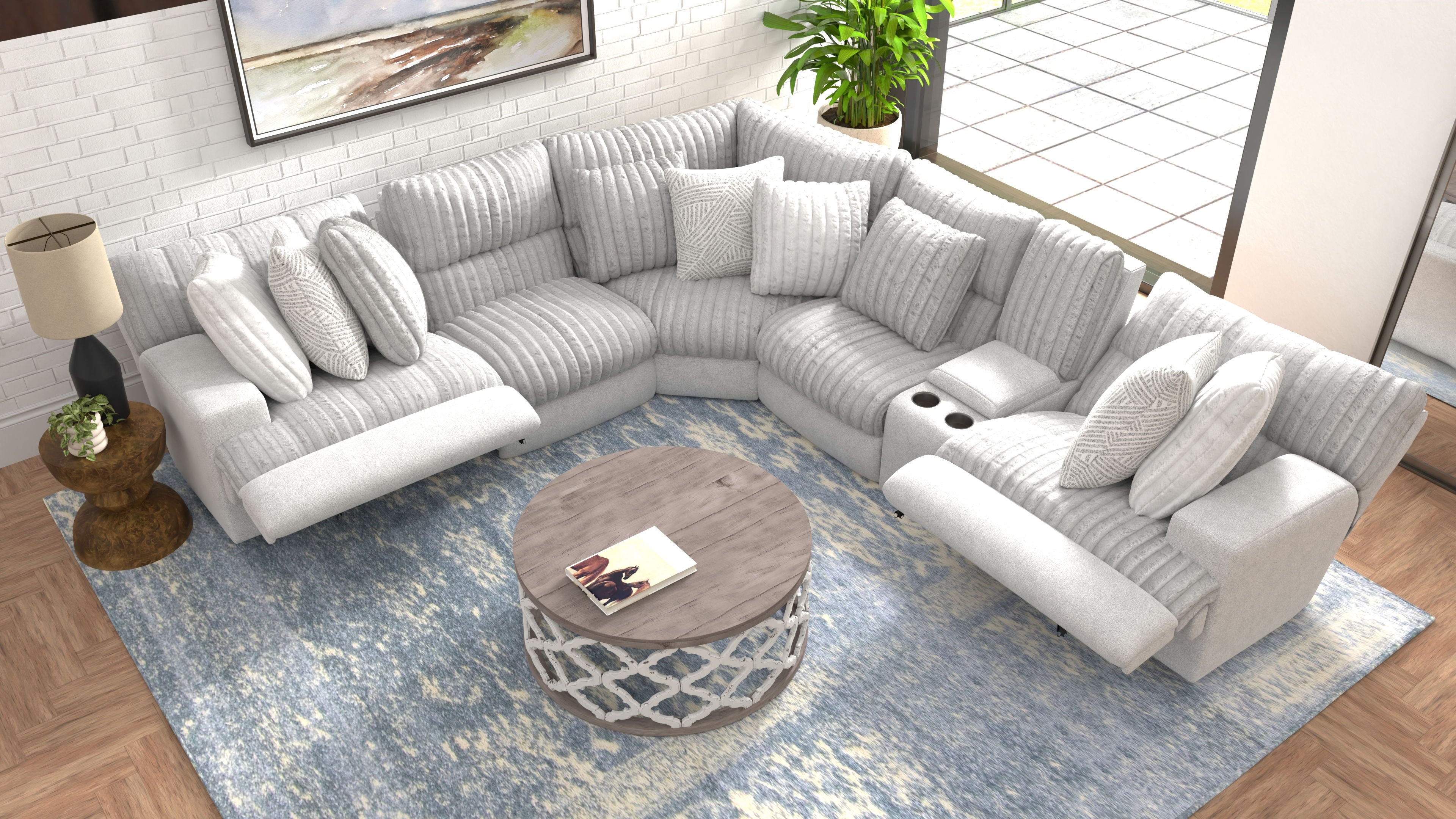 Abraxas - Reclining Sectional - Stylish Home Furniture