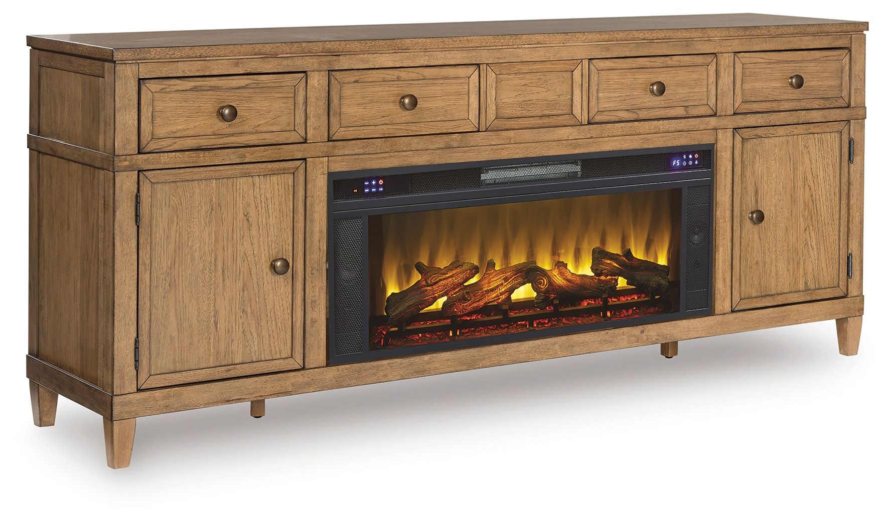 Sharlance - 81" TV Stand With Electric Fireplace - Stylish Home Furniture