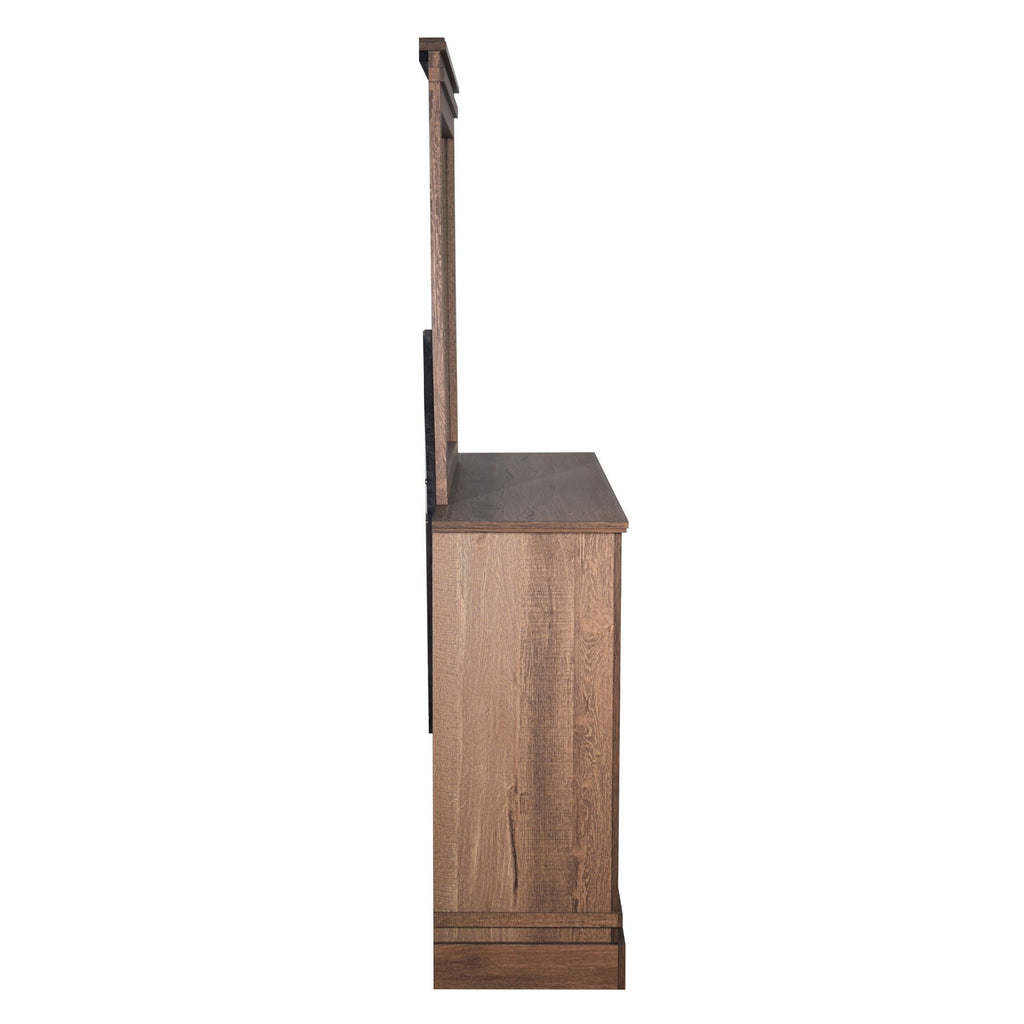 Coventry Hall - Mirror - Pecan - Stylish Home Furniture