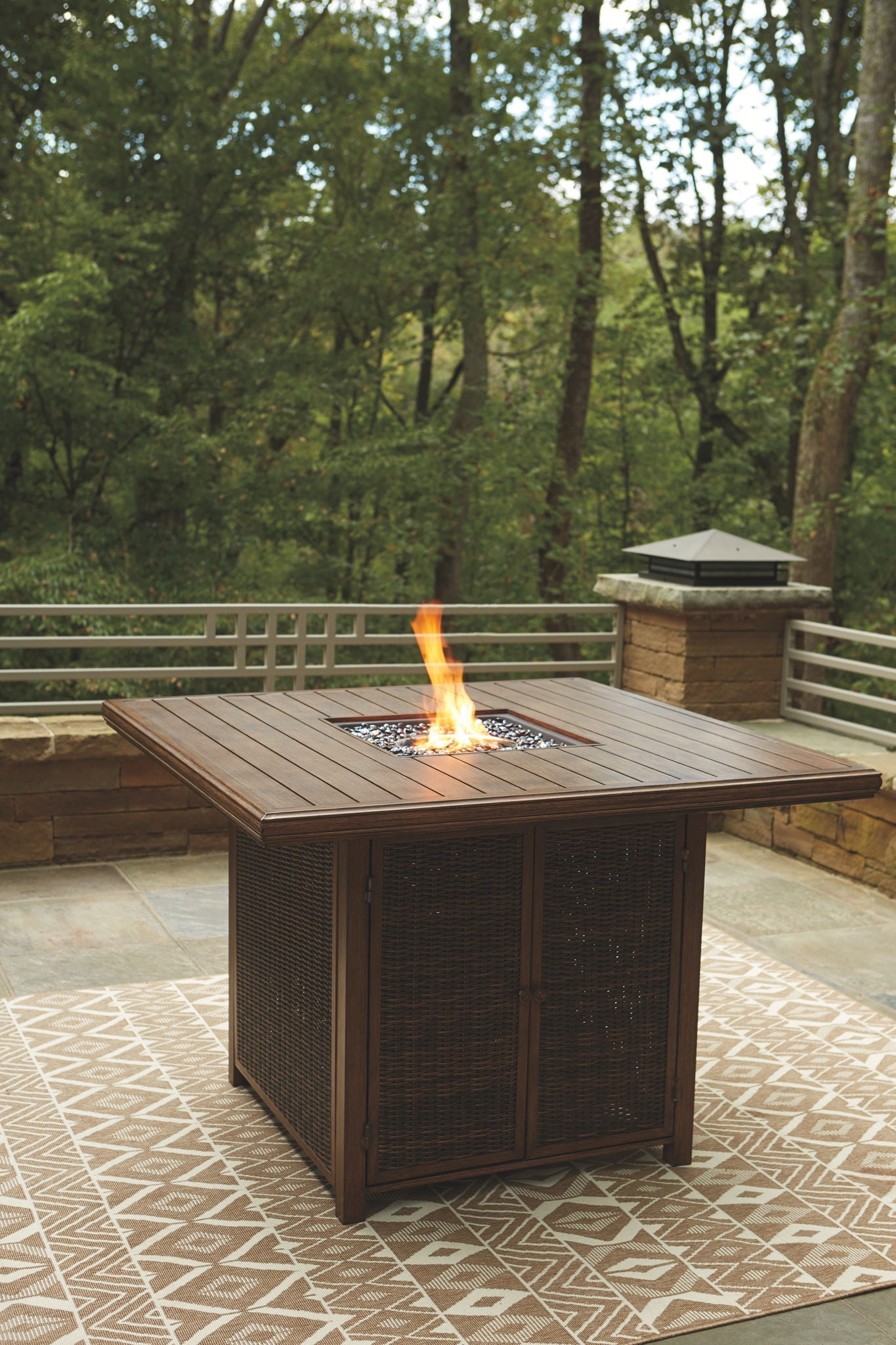 Paradise Trail - Outdoor Fire Pit Table Set - Stylish Home Furniture