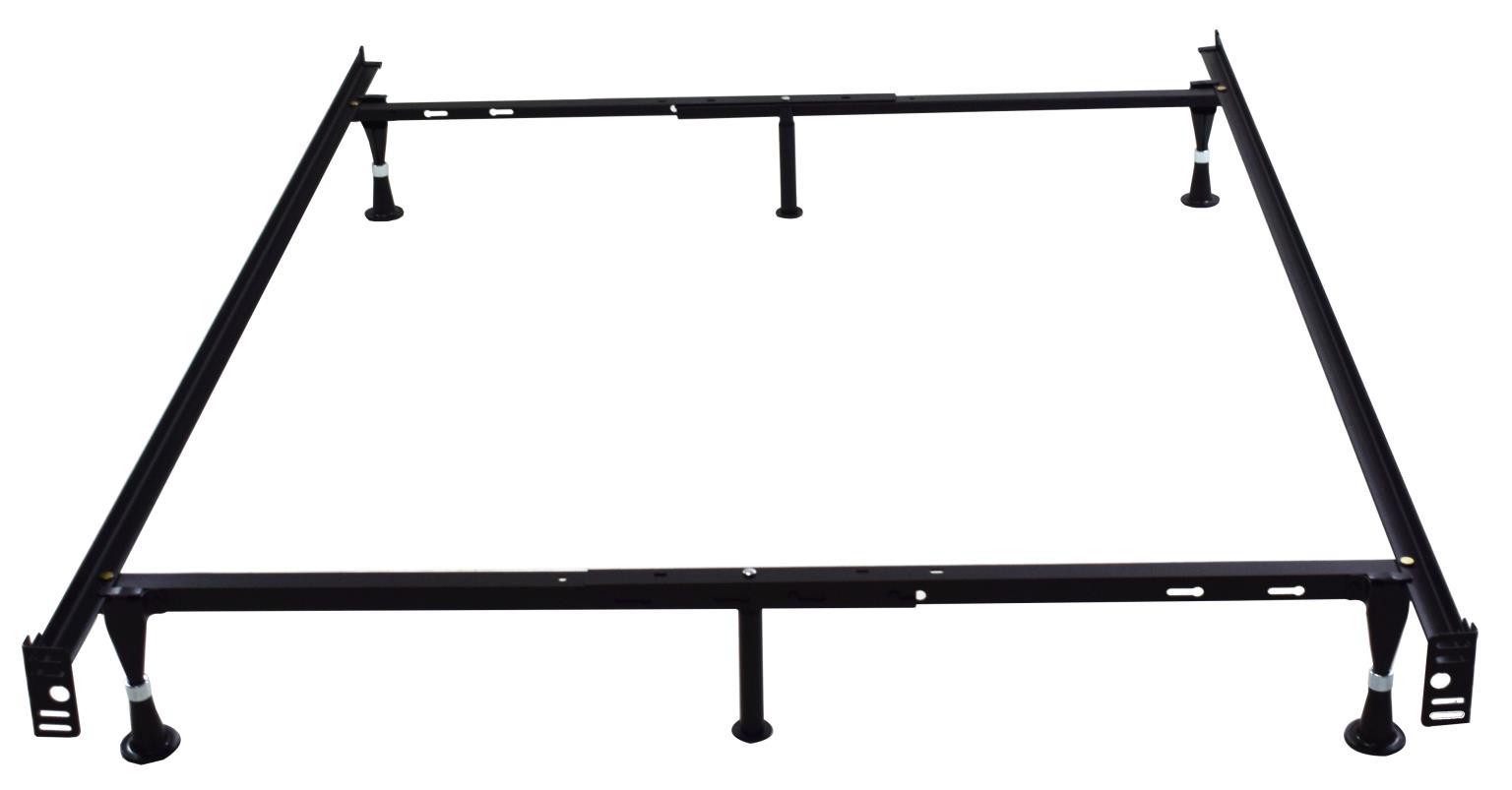 BF-Q - Twin / Full / Queen Bed Frame With Glides - Black - Stylish Home Furniture