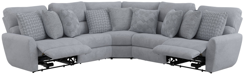Majesty - Deep Seating Power Reclining Sectional - Stylish Home Furniture