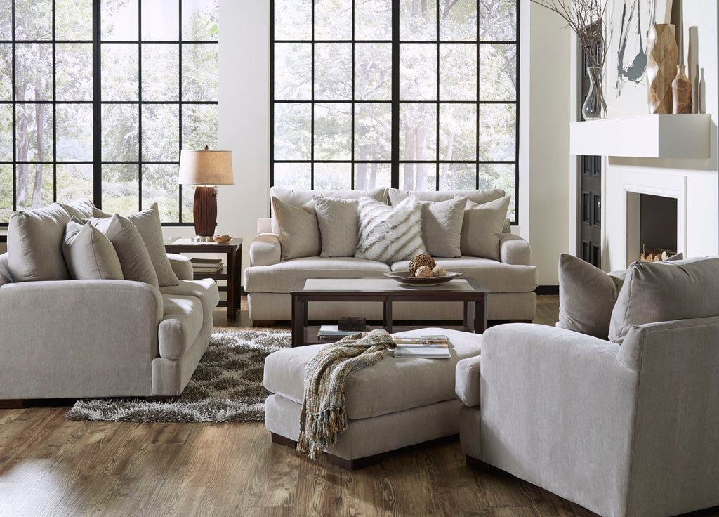 Gabrielle - Ottoman - Oyster - Stylish Home Furniture