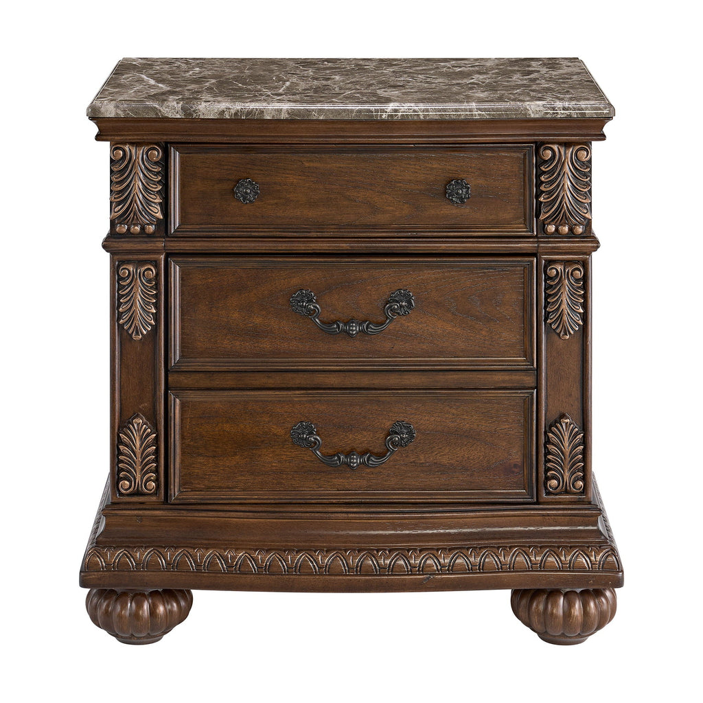 Cadenza - Nightstand With USB-C - Brown - Stylish Home Furniture