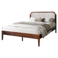 Soma - 5/0 Platform Spindle Queen Bed - Walnut - Stylish Home Furniture