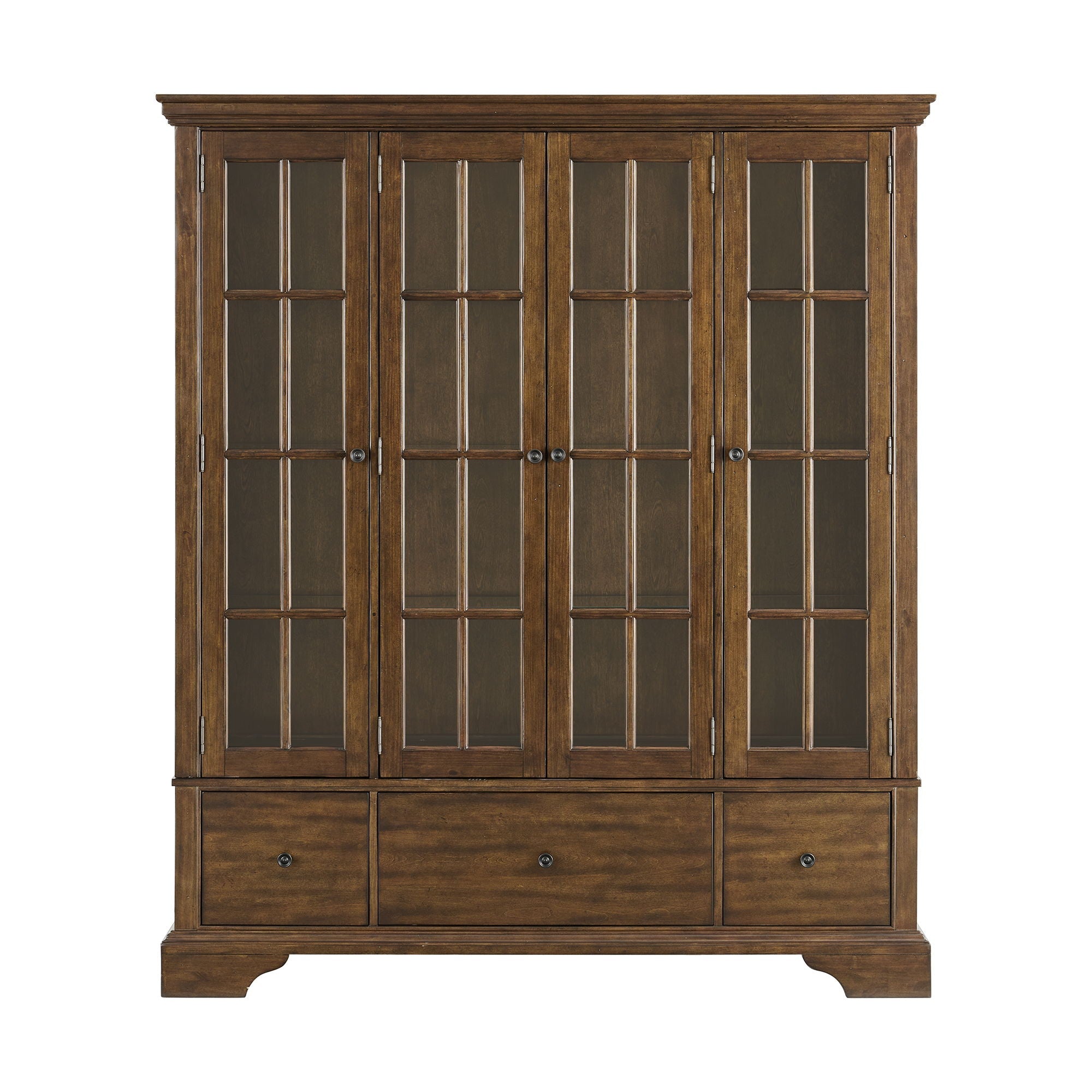 Phillipe - Complete Curio - Cherry - Stylish Home Furniture
