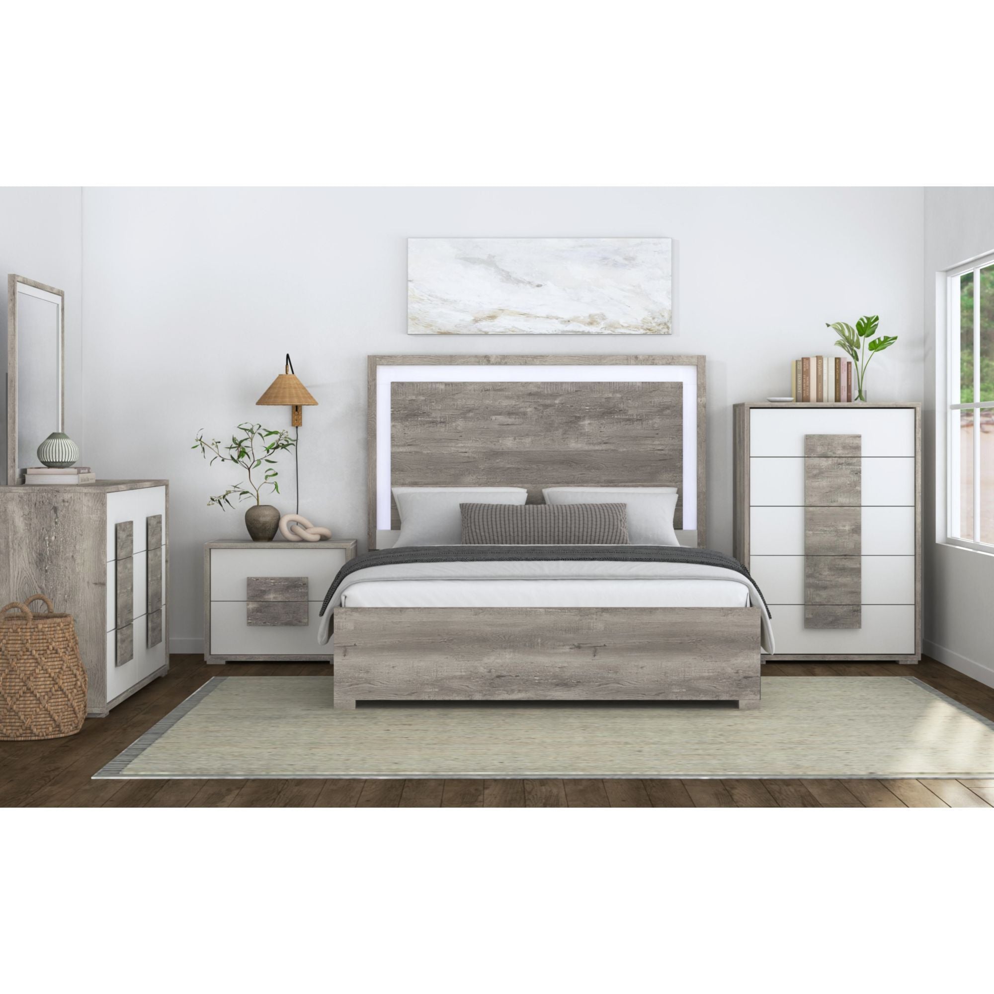 San Matteo - 5-Drawer Chest - Gray