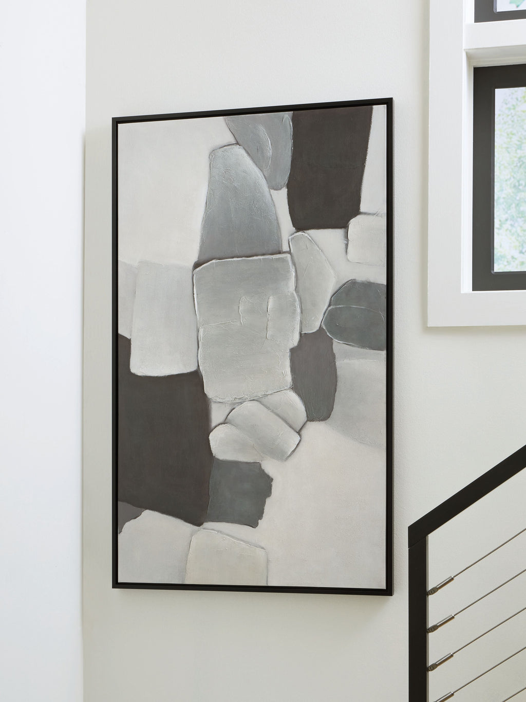 Adilson - Wall Art - White / Gray / Black - Stylish Home Furniture