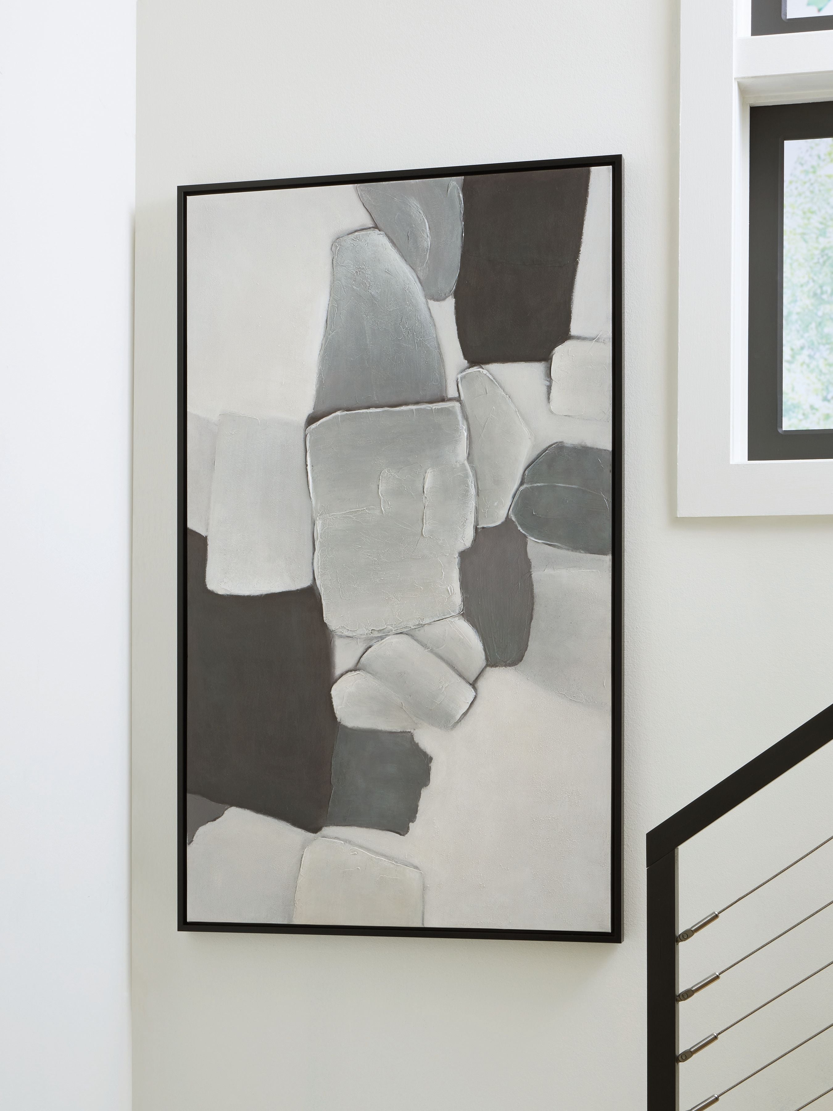 Adilson - Wall Art - White / Gray / Black - Stylish Home Furniture