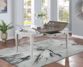 D117 - Rectangular Dining Table With Storage - White - Stylish Home Furniture