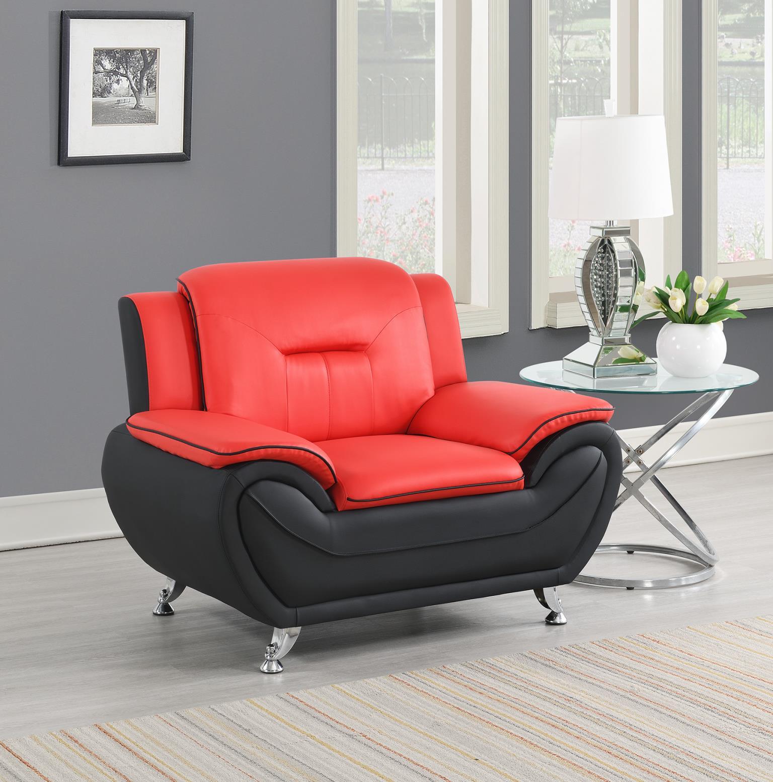 U486 - Chair - Red - Stylish Home Furniture