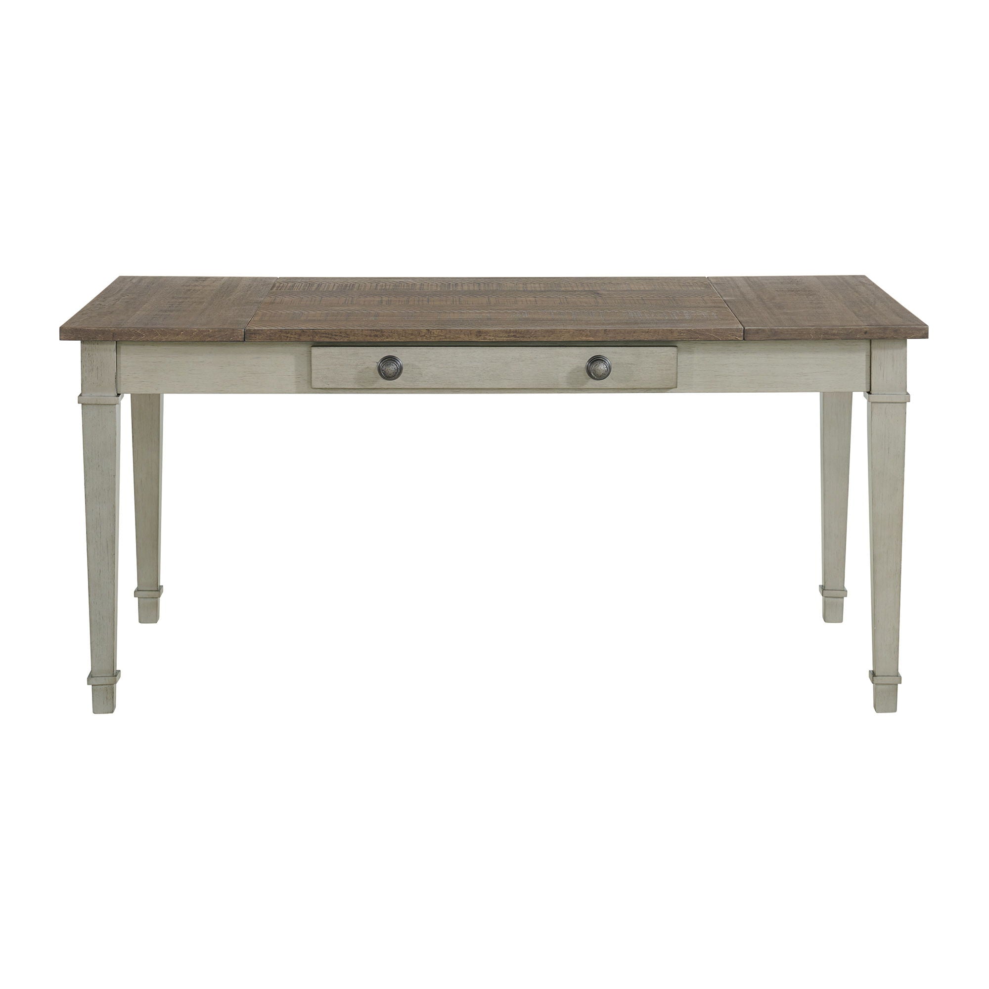 Farmington - Rectangular Dining Table - Medium Brown And Washed Stone - Stylish Home Furniture