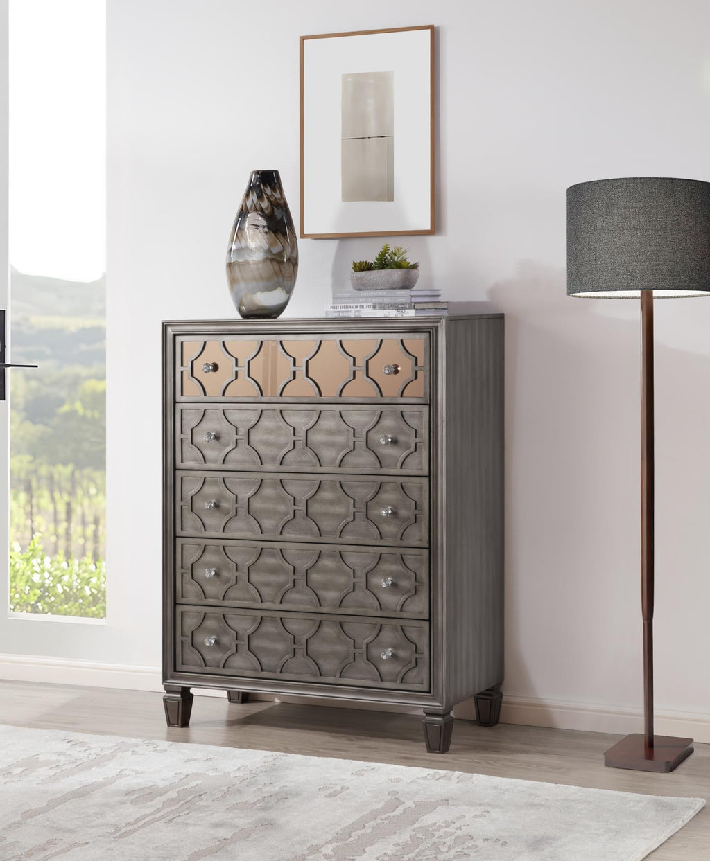 B086 - Chest - Gray - Stylish Home Furniture