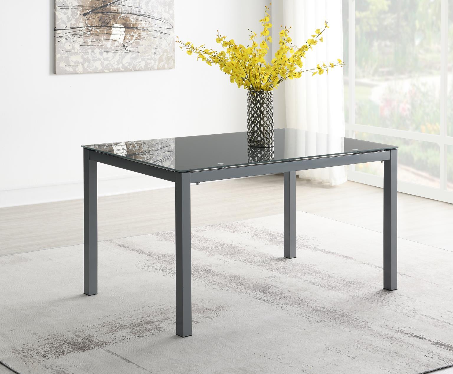D227 - Dining Table - Charcoal - Stylish Home Furniture