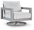 Hurley Park - Swivel Chair With Cushion - Gray - Stylish Home Furniture
