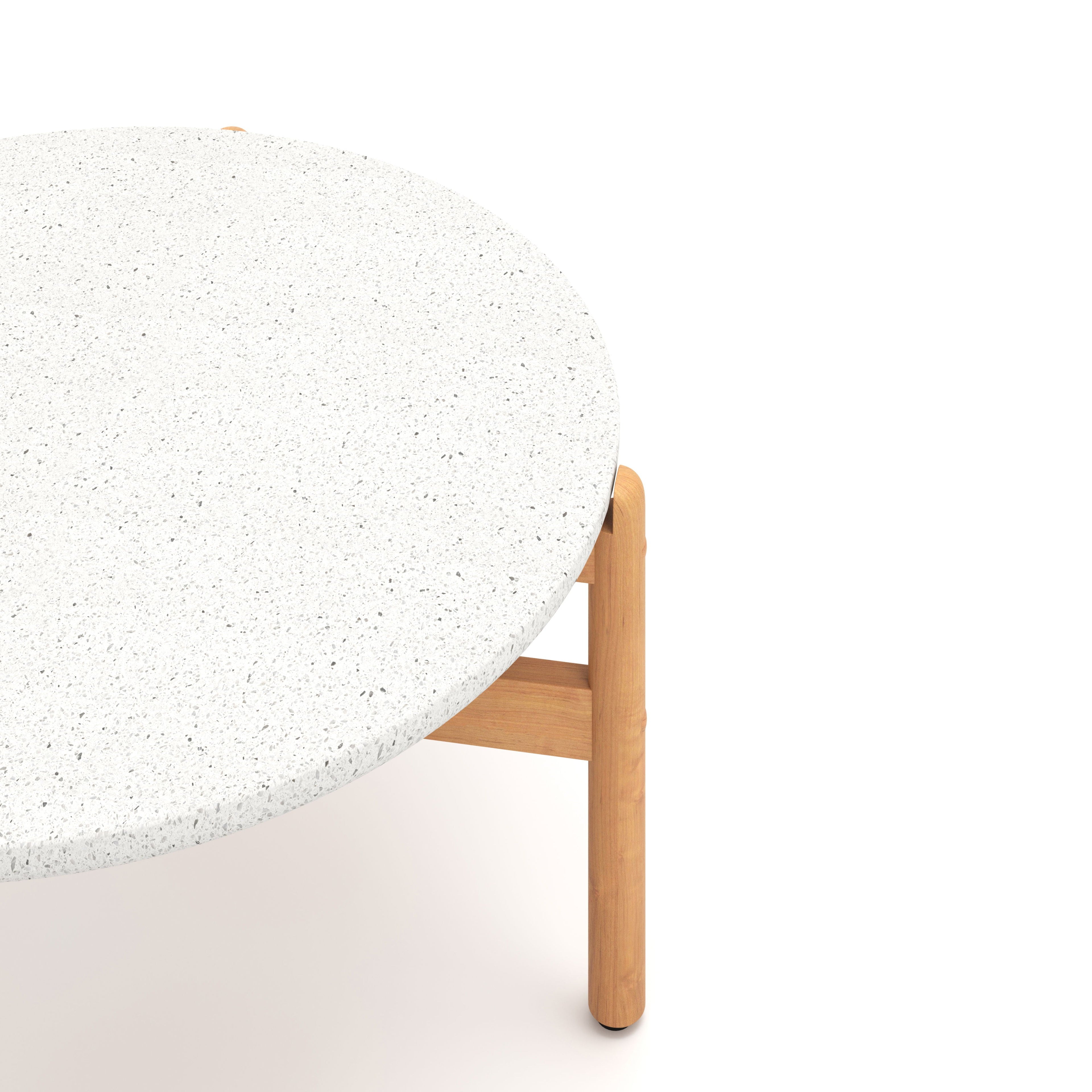 Solstice - Coffee Table With Terrazo Top - White - Stylish Home Furniture