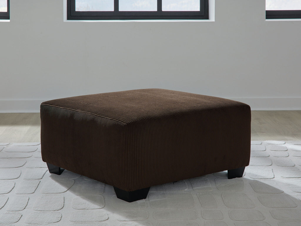 Kimlee - Oversized Accent Ottoman - Chocolate - Stylish Home Furniture