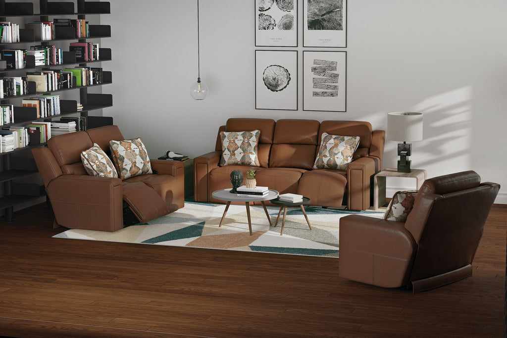 Arezzo - Power Headrest Power Lay Flat Recliner With Zero Gravity/Extended Ottoman - Stylish Home Furniture