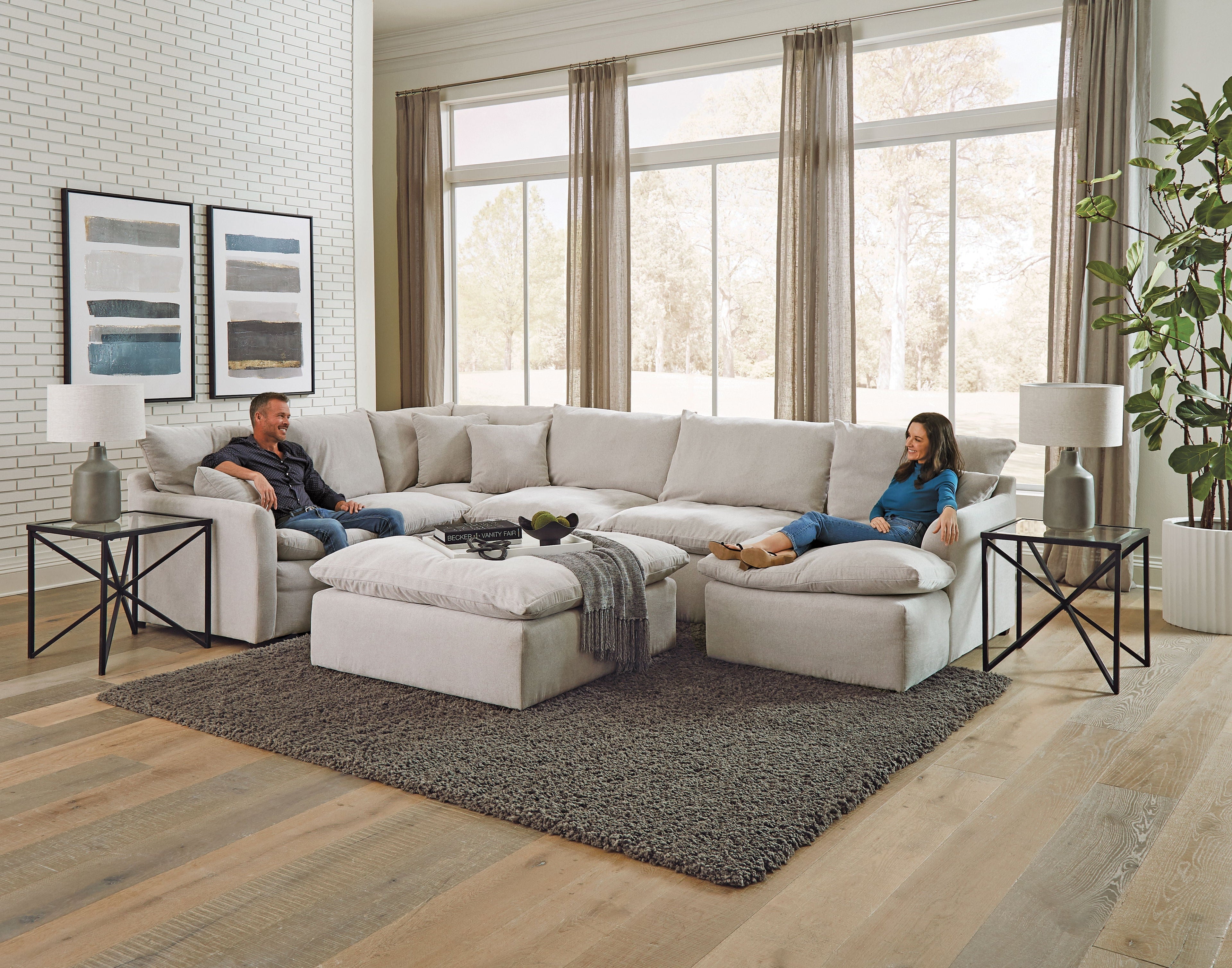 Harper - Cocktail Ottoman - Stylish Home Furniture