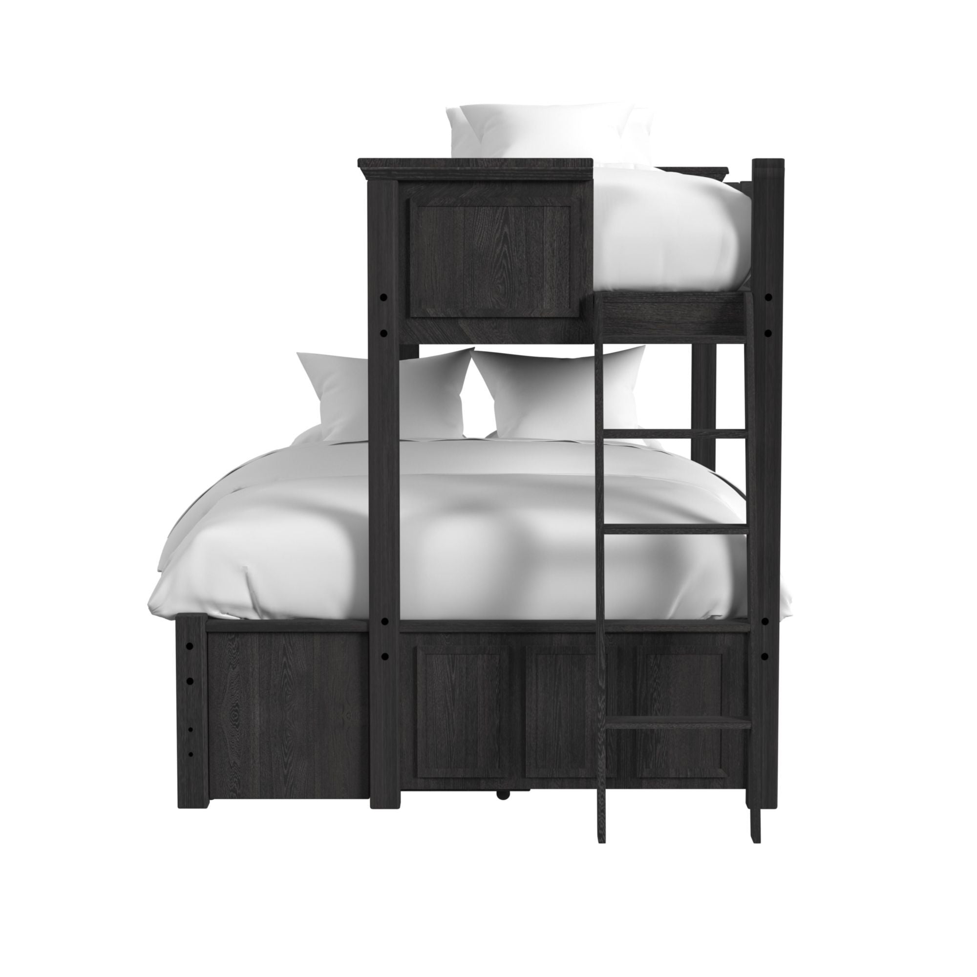 Hampton Kids - Bunk With Ladder And Trundle - Stylish Home Furniture