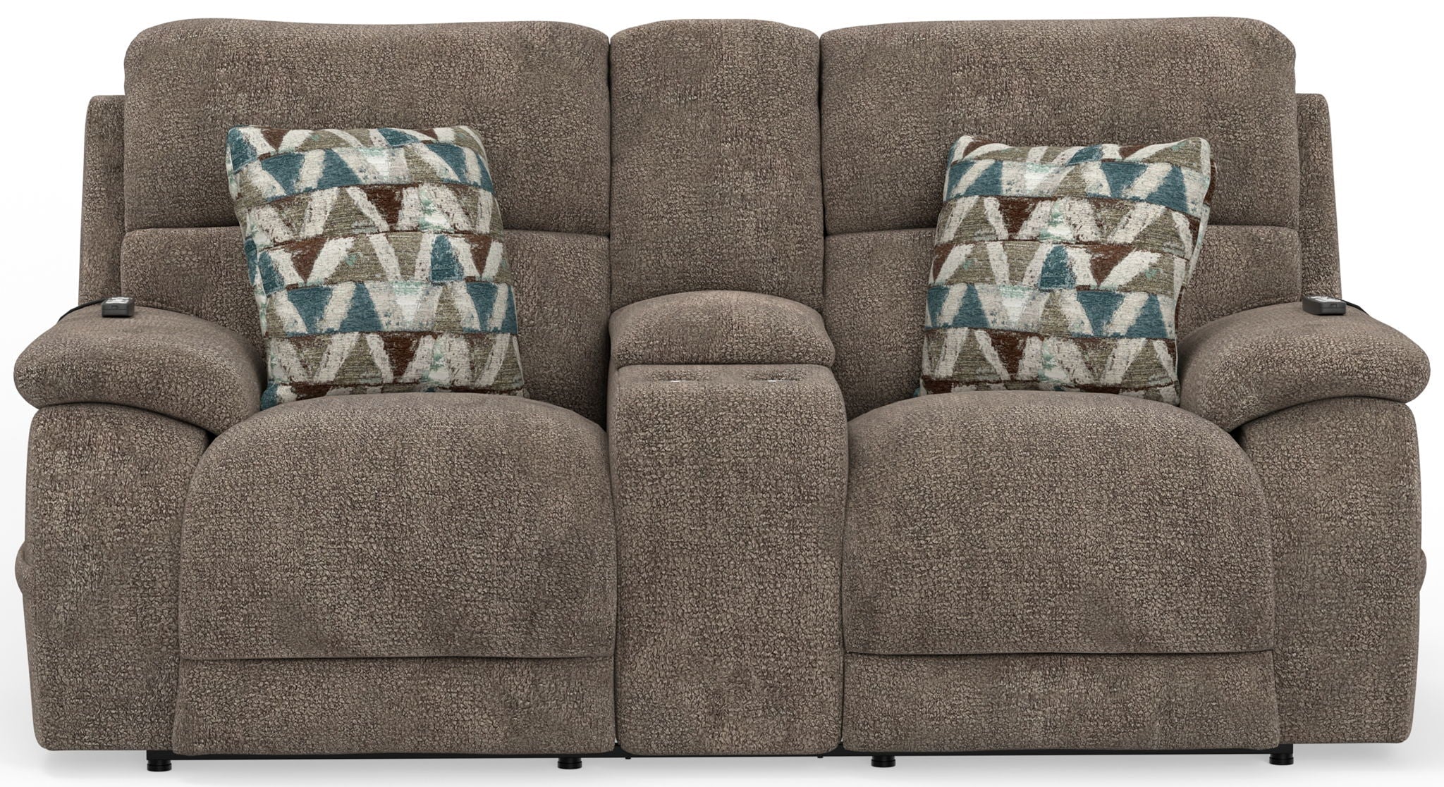 Joya - Power Headrest Power Lay Flat Reclining Console Loveseat With CR3 Heat/Massage/Lumbar/ZG - Stylish Home Furniture
