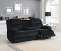 U112 - Corduroy Motion Chair - Black - Stylish Home Furniture